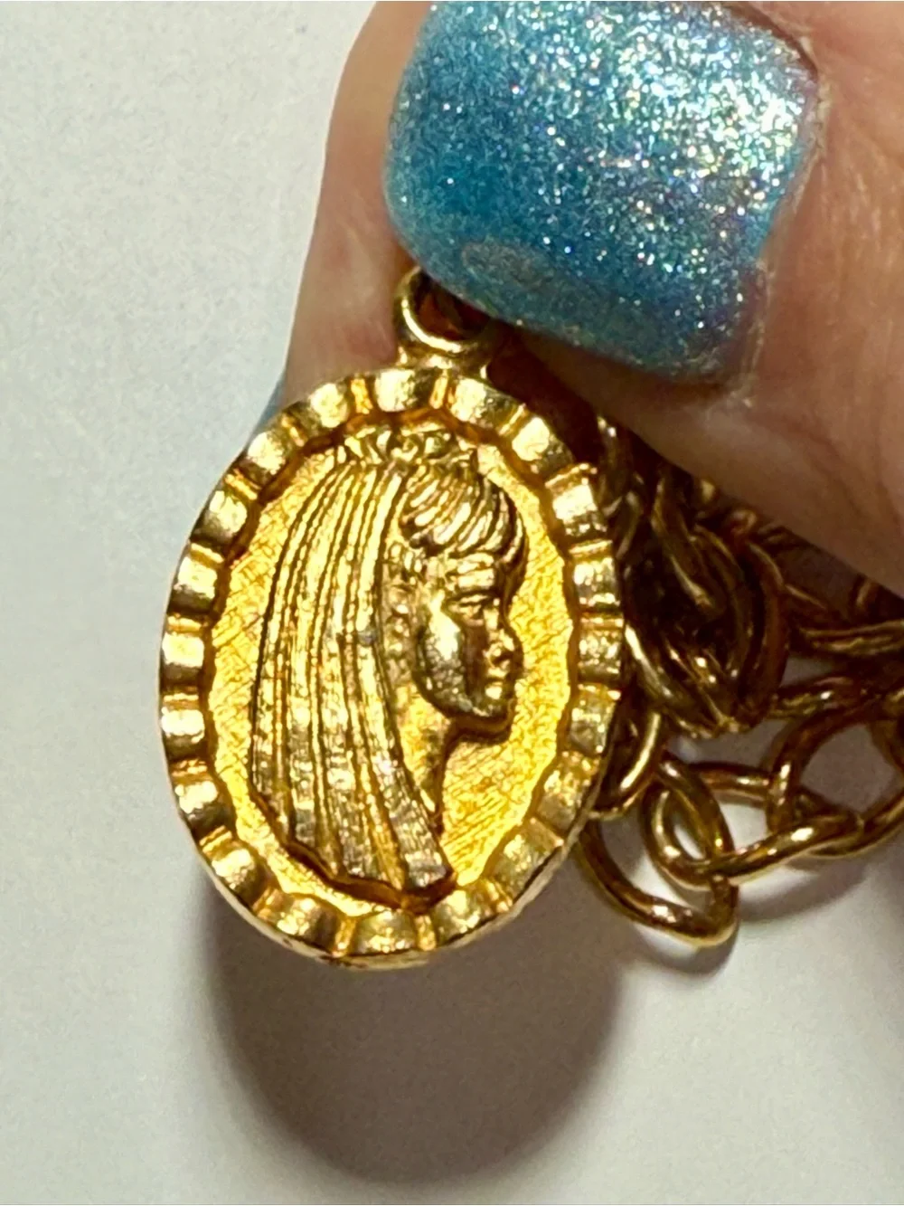 Rare new 1968 Barbie club Gold Charm Chain Bracelets 7